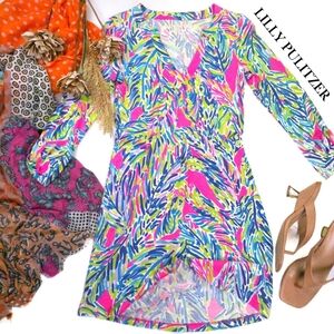New Lilly Pulitzer Colorful Print Dress Sz Xs
